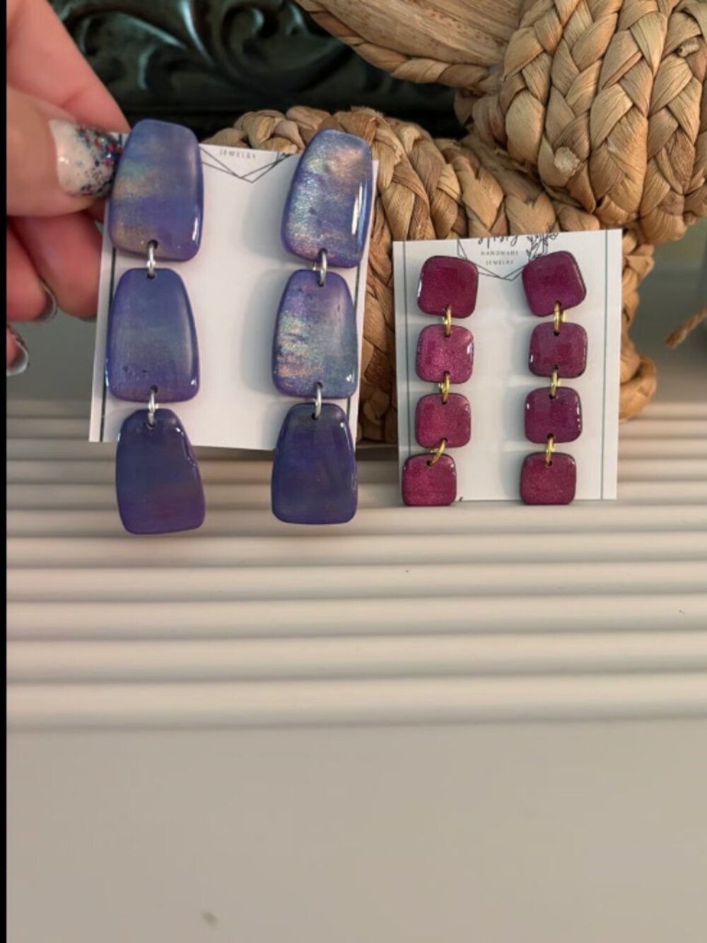 Set of 2 Polymer Clay Earrings